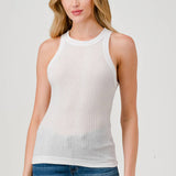 Hashttag - MINERAL DYED VARIEGATE MUSCLE TANK TOP