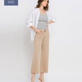 Vervet by Flying Monkey - Plus Size High Rise Crop Wide Leg Jeans