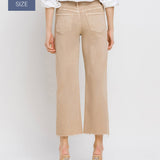 Vervet by Flying Monkey - Plus Size High Rise Crop Wide Leg Jeans