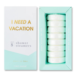 Chez Gagné - I Need a Vacation Shower Shower Steamers - Coconut Lime - Set of 8 Tabs