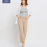 Vervet by Flying Monkey - Plus Size High Rise Crop Wide Leg Jeans