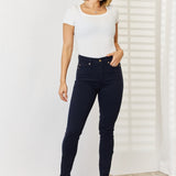 Judy Blue Garment Dyed Tummy Control Skinny Jeans (Plus size only)