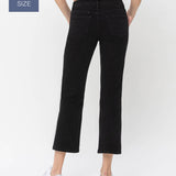 Vervet by Flying Monkey - Plus Size High Rise Ankle Straight Jeans