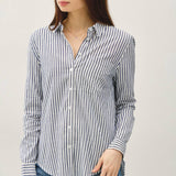 Be Cool - STRIPED LONG SLEEVE COLLARED BUTTON UP SHIRTS