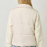 Mystree - Mixed Media Puffer Jacket