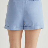 Crescent - CP9202 - Cora Cuffed Linen Shorts
