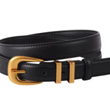 Most Wanted USA - Leather Belt with Metal Strap Holders