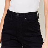 Judy Blue High Waist Tummy Control Cuffed Denim Shorts (online only)