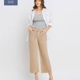 Vervet by Flying Monkey - Plus Size High Rise Crop Wide Leg Jeans