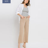 Vervet by Flying Monkey - Plus Size High Rise Crop Wide Leg Jeans