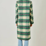 Mystree Plaid Long Coat