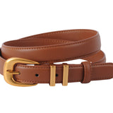 Most Wanted USA - Leather Belt with Metal Strap Holders