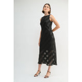 Fun2Fun - Satin Stripe Midi Dress