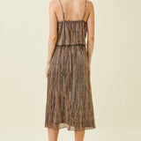 Mystree - Pleated Glitter Cami Dress
