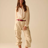 Q2 - Ivory Chiffon Shirt with Sequin Detail