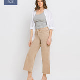 Vervet by Flying Monkey - Plus Size High Rise Crop Wide Leg Jeans