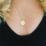 Chinese Zodiac Coin Necklace - Goat- Honeycat Jewelry