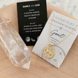 Chinese Zodiac Coin Necklace - Goat- Honeycat Jewelry