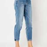 Judy Blue Cuffed Hem Slim Jeans (Plus only)