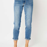 Judy Blue Cuffed Hem Slim Jeans (Plus only)