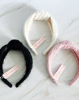 Ellison+Young - Cabled Knit Knotted Headband