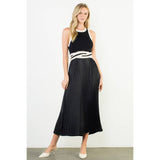 THML - Sleeveless Mixed Media Dress