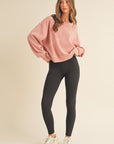 Yelete Full Size Fleece Lined High Waisted Leggings