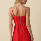 Olivaceous - Sariah Button-Front Linen Mini Dress
