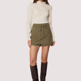 Lost + Wander - Elena Mock Neck Top Ivory