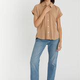 Be Cool - SOLID SHORT SLEEVE BUTTON DOWN SHIRT