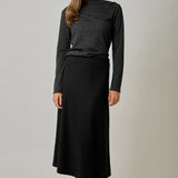 Mystree - Essential Wool Blend Midi Skirt