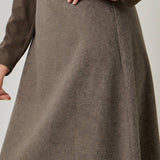 Mystree - Essential Wool Blend Midi Skirt