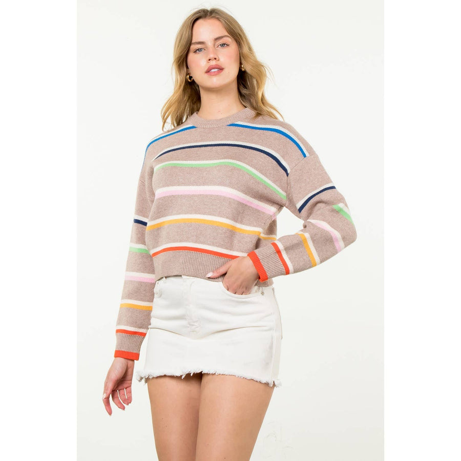 THML - Striped Knit Sweater