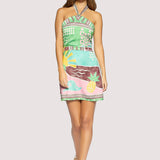 Lost + Wander - Isla Spell Mini Dress - Summer Print Halter
