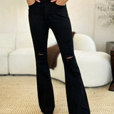 Judy Blue High Waist Distressed Flare Jeans