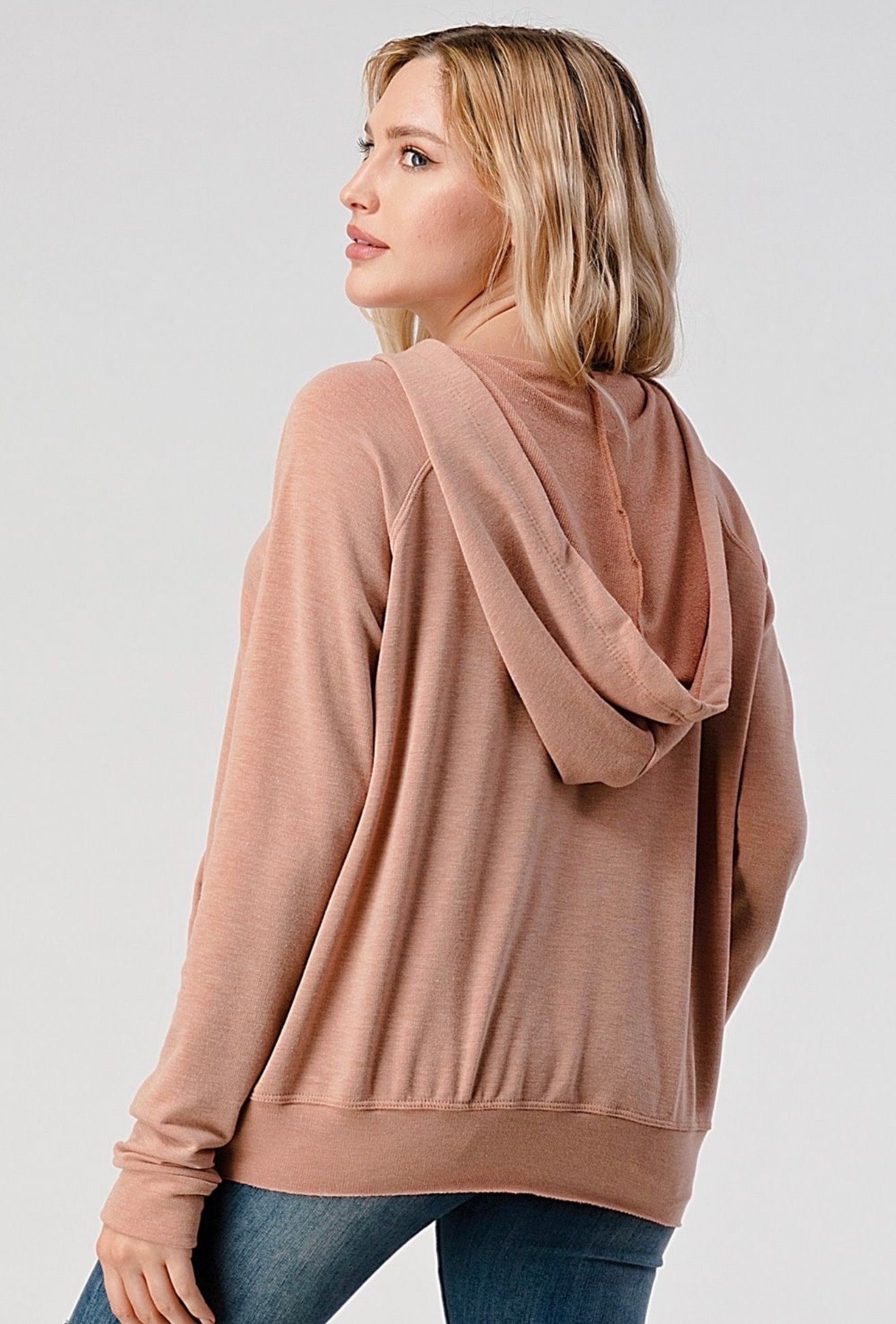 Knit Pullover Hoodie, Hashttag