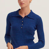 Chels Long Sleeve Sweater Top, Crescent