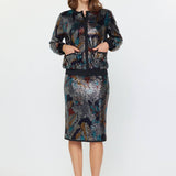 Current Air - Metallic Sequin Skirt