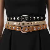 Most Wanted USA - Suede Belt with Wide Studs