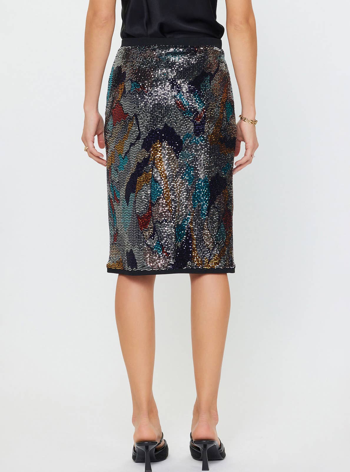 Current Air - Metallic Sequin Skirt