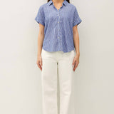 Be Cool - LINEN BLEND DOLMAN SLEEVE SHIRT-CHAMBRAY