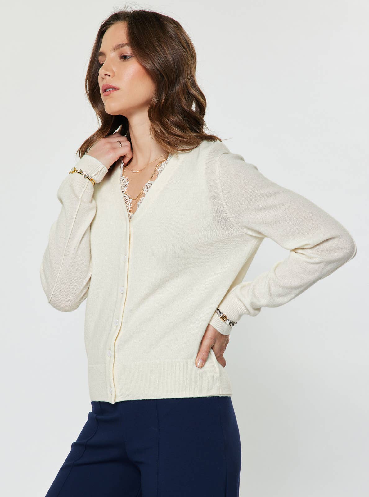 Current Air - Wool Cashmere Knit Top & Cardigan Set (preorder- arrives 8/30)