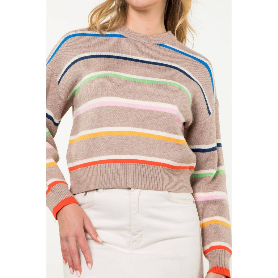 THML - Striped Knit Sweater