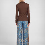 Current Air - Ribbed Knit Collared Top