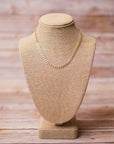 Swara Jewelry LLC - Chevron silver Plated Necklace