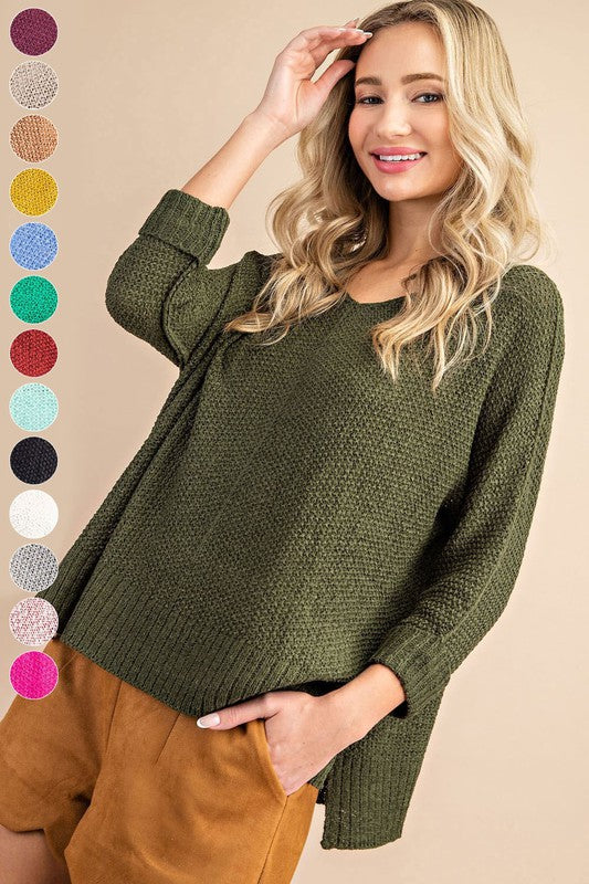 CREW NECK KNIT SWEATER (various colors), eesome