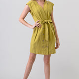 Sleeveless Button Dress, Hashttag