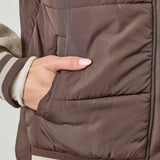Mystree - Mixed Media Puffer Jacket