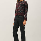 Be Cool - Wool Blend Argyle Cardigan