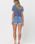 MID RISE SINGLE CUFFED HEM SHORTS, Flying Monkey